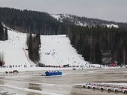 Лыжный склон в Финляндии