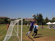 Футбольные ворота в профиль